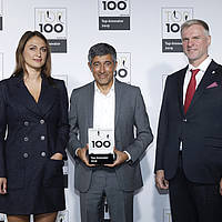 Anna Henkel, Ranga Yogeshwar und Geschäftsführer Jens Henkel (v.l.n.r.)